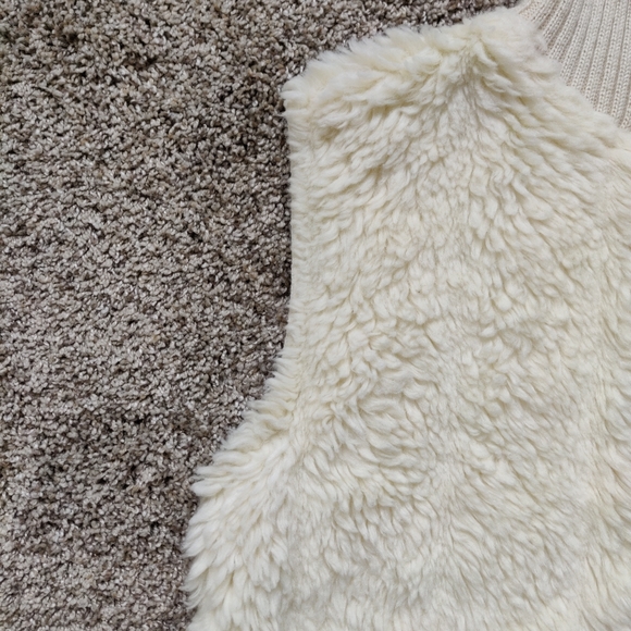 Vintage Roots Winter Edition Faux Fur Knit Vest Large - Picture 6 of 12